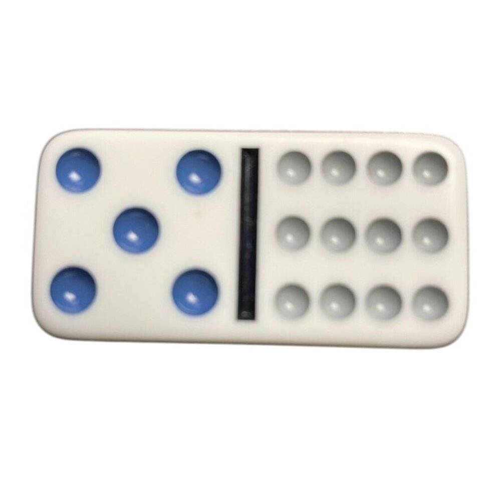 Double Twelve Dominoes Replacement Tile 5 12 Color Dot mq